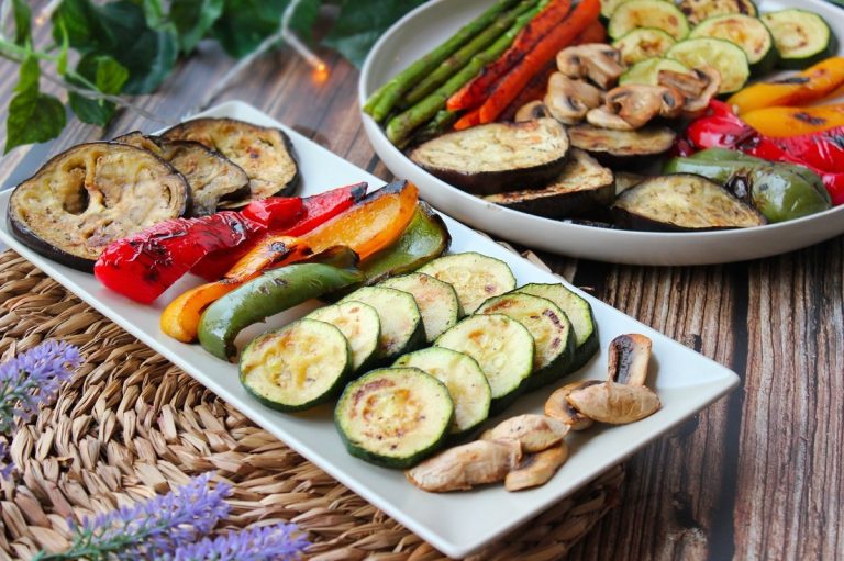 Calabacín y berenjena en air fryer