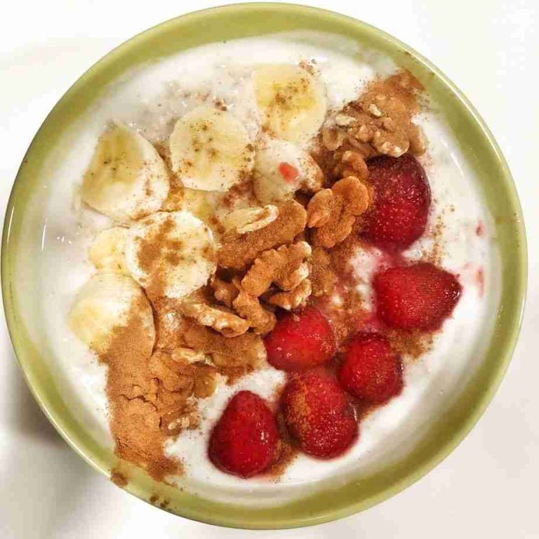 Yogur con Avena para Desayunar